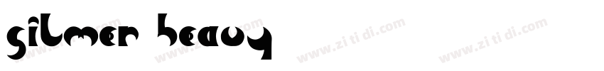 Gilmer Heavy字体转换